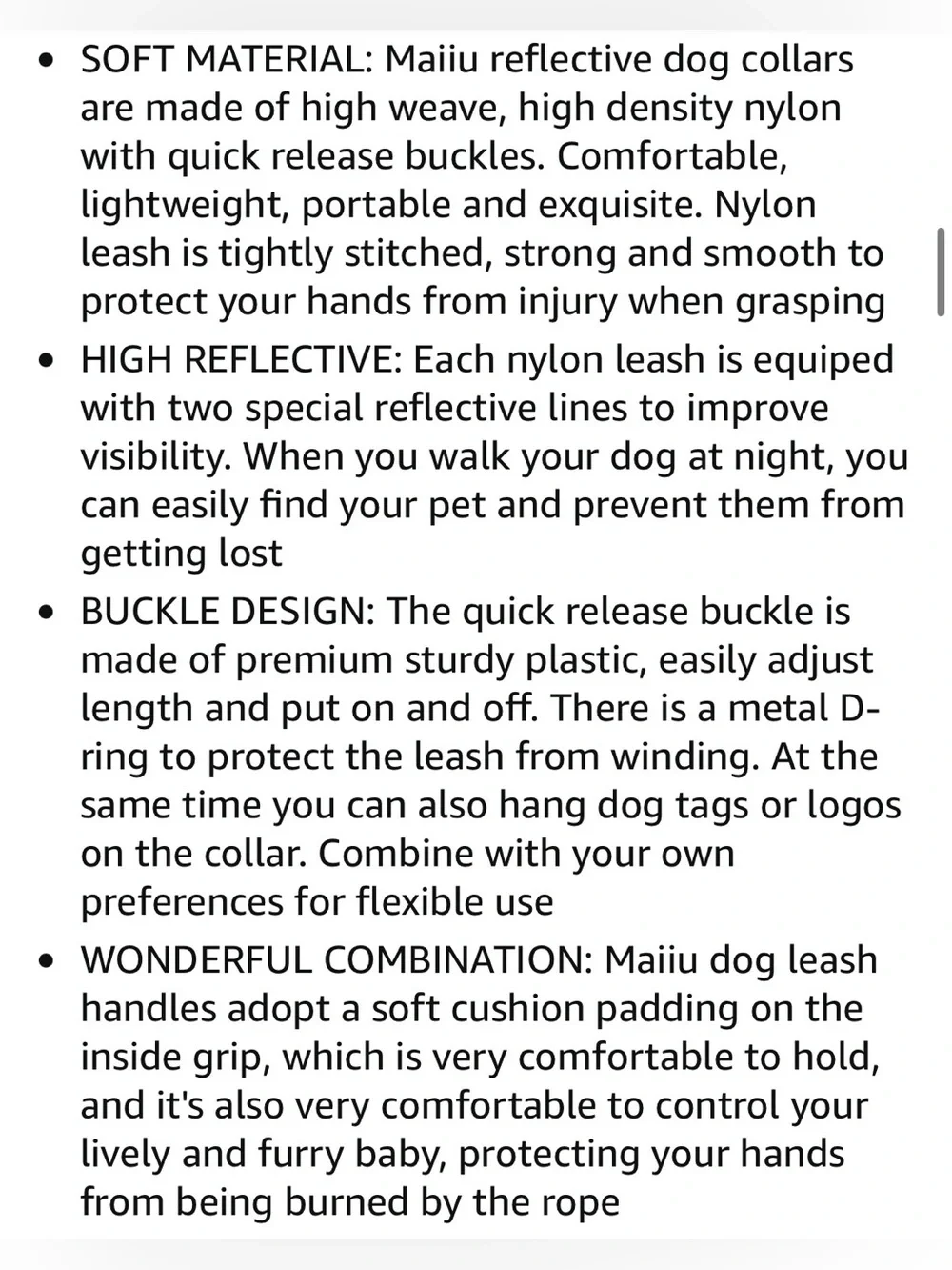 Reflective Dog Collar & Leash Set  SIZE XL - PINK